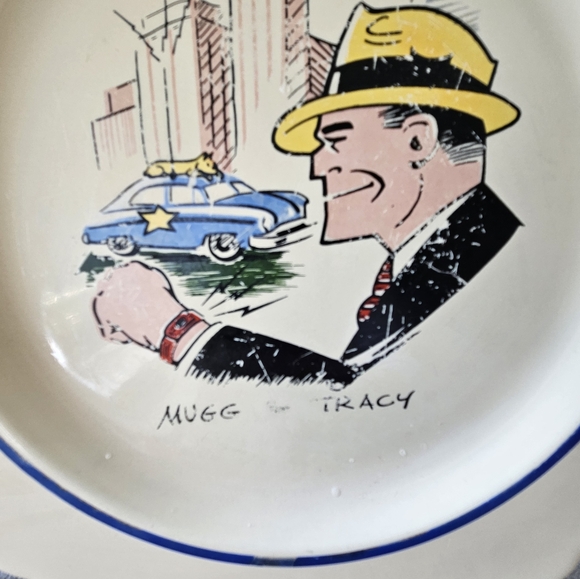 Vintage Homer Laughlin Mugg & Tracy Plate. 1950s. Rare. - Picture 2 of 4